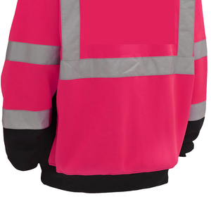 Sweat à capuche de travail haute visibilité imperméable de qualité supérieure à manches longues avec bande réfléchissante, service OEM - Product Image 5