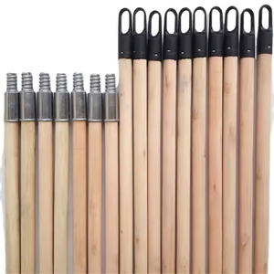 Escoba con mango de palo barnizado de 1350mm de alta calidad, precio de fábrica de 25mm de diámetro, directo desde Vietnam - Product Image 3