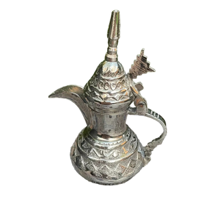 Dallah Qahwa หม้อกาแฟสแตนเลสสตีลสไตล์อาหรับแบบดั้งเดิมสำหรับการรับประทานอาหารกาต้มน้ำตกแต่ง - Product Image 1