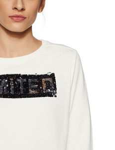 Sudaderas Casuales de Manga Larga para Mujer con Cuello Ancho y Hombros Descubiertos, Impresión de Logotipo Personalizado en la Parte Delantera, Precio Económico al por Mayor - Product Image 4