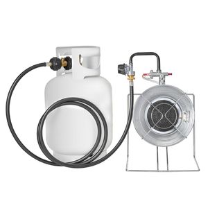 Riscaldatore per Bombole di Propano da 1 Libbra con 18000 BTU, Riscaldamento Rapido a Infrarossi a 180 Gradi per Bombole Piccole e Grandi, Materiale in Acciaio - Product Image 4