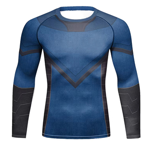 Rashguard personnalisé imprimé par sublimation, Rashguard MMA, Rushguard BJJ, Rashguard MMA OEM pour hommes - Product Image 1