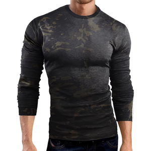 Camiseta de Camuflaje para Hombre, Cuello Redondo, 100% Algodón, Diseño de Camuflaje, Manga Corta, Corte Deportivo, Transpirable - Product Image 6
