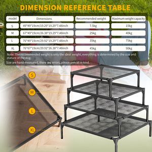 XXL Type Pet Bed with Ventilation & Heat Dissipation Durable Stable Structure for <b>Small</b> Medium Sized Pets-Autumn Season XL Size - Product Image 2