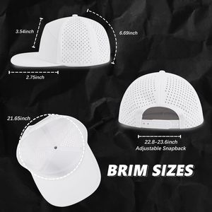 Casquette de baseball blanche à 6 panneaux unisexe ajustée en maille unie décontractée printemps-été pour adulte respirante et imperméable - Product Image 6
