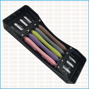 Ensemble d'instruments dentaires manuels réutilisables LMI Arte Set 5 Cassette Noir de qualité supérieure en acier inoxydable - Product Image 1
