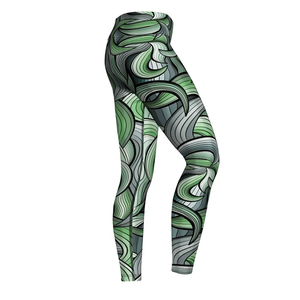 Leggings de yoga sublimés pour femmes, coupe ajustée, vente en gros, pour la course, la gym et le fitness - Product Image 3