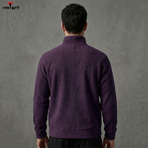 Veste polaire en sherpa camouflage formelle avec logo personnalisé pour homme, imperméable, coupe-vent, fermeture éclair, pour l'extérieur - Product Image 6