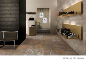 Azulejo Metálico de Porcelana de Gran Formato 600x1200, Superficie Brillante Premium, para Pared y Suelo, Diseño Interior y Exterior Moderno Plus Elite - Product Image 2