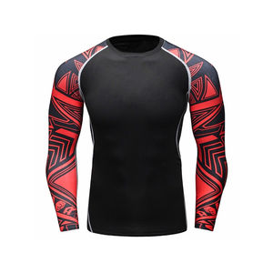 Camiseta Deportiva de Compresión Personalizada para Hombre, Manga Larga, Secado Rápido, Transpirable, para Gimnasio, Fitness, Entrenamiento, Running - Product Image 1