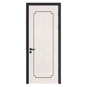 Waterproof HeatProof WPC Interior Door Wood Plastic Composite Eco Friendly Hollow Core Door with <b>Frame</b> Interior Home Use Toilet - Product Image 3