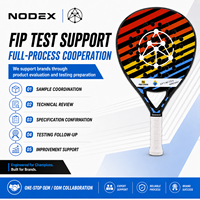 Raquette de padel junior NODEX, nouveau design, pour enfants, face entièrement en fibre de carbone, EVA souple, raquette de padel personnalisée