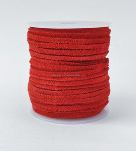 สายหนังกลับแบบกำหนดเองเนื้อแบนลูกไม้กำมะหยี่สำหรับงานประดิษฐ์ทำด้วยตัวเอง macrame เครื่องประดับสร้อยคอสร้อยข้อมือตัดเสน่ห์ - Product Image 1