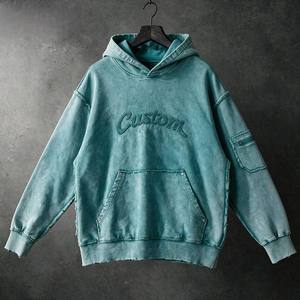 Vente en gros de sweats à capuche zippés vierges en coton pour marques de détail américaines, avec logo personnalisé, faible MOQ, en gros - Product Image 3