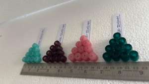 Perles en verre facetté 12×12 mm avec grand trou en couleurs assorties pour la fabrication de bijoux et les projets d'artisanat - Product Image 3