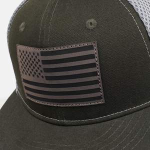 Gorras de Béisbol Personalizadas de Alta Calidad, 5 Paneles, Bordado 3D, Acrílico y Lana, Visera Plana, Cierre a Presión - Product Image 3