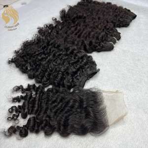 À Vendre Vierge Brut Vietnamien Naturel Birman Fermeture Bouclée Dentelle Soyeuse et Lisse Extensions de Cheveux Humains - Product Image 1