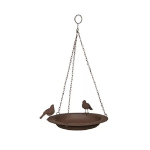 Nouvel Arrivage : Bain d'oiseaux en métal de haute qualité pour extérieur, autoportant, en fer, pour jardin, décoration extérieure - Product Image 1