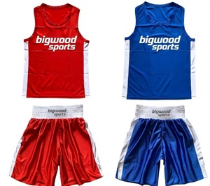 Débardeur de boxe personnalisé grande taille pour homme, maillot de combat sans manches, haut de sport à séchage rapide, tenue d'équipe - Product Image 1