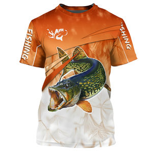 Chemise de pêche à col rond personnalisée en usine, en polyester haute performance, pour sports de plein air, vêtements de pêche à prix abordable - Product Image 3