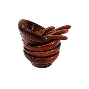 Serving Bowls Minimalist Design For Food Serving Uncoated Wood Handicraft Gifting Dining <b>Table</b> Salad Fruit Bowl - Product Image 5