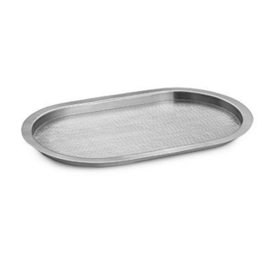 Plato Ovalado de Metal Pulido, Platos Modernos Plateados para Servir Comida y Bebidas en la Mesa del Hogar, Bandejas para Servir Comida y Bebidas - Product Image 6