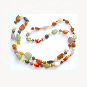 Rose Quartz and Crystal Quartz jap beaded Mala - Product Image 5