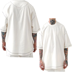 เสื้อยืดผู้ชายไซส์ใหญ่ พรีเมียม ผ้าฝ้าย 100% แขนสั้น ใส่สบาย ระบายอากาศดี แฟชั่นลำลอง ใส่ได้ทุกวัน ออกกำลังกาย สตรีทแวร์ - Product Image 5