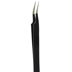 Best Quality Beauty Eyelash Tweezers Curved Shape Pointed Tip Pink Color <b>Lash</b> Hair Tweezers For Beauty - Product Image 3