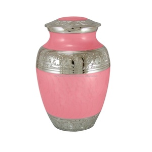 Élégant Bébé Rose Fleur-de-Lis Grande Urne de Crémation En Laiton Pour Chat et Chien Pet cendres Crémation Mémorial fait main Urnes - Product Image 1