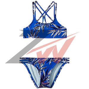 Traje de Baño para Niñas, Bikini 2026, Nuevo Conjunto de Bikini con Tirantes Acanalados, Ropa de Baño Infantil, Traje de Baño para Niña, Protección UV - Product Image 5