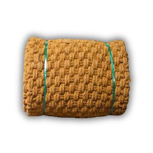 Tapis en fibre de coco tissé à la main, le plus vendu, 100 % coco, 1 m x 10 m x 35 mm, pour la stabilisation des sols sur les chantiers de construction - Product Image 1