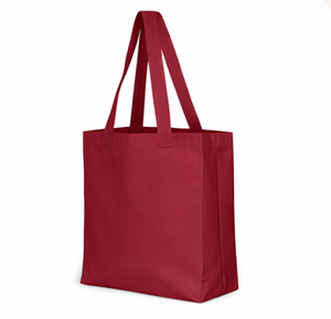 Bolsa de Compras de Lona Grande de Alta Calidad con Logotipo Personalizado, Bolsa de Mano Grande con Asa de Hombro Roja para Compras - Product Image 5