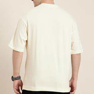 T-shirt en jersey 100% Coton épais délavé à l'acide, coupe oversize, col rond, pour hommes et femmes grandes tailles, imprimé tie-dye, vierge, vente en gros - Product Image 4