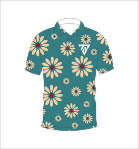 เสื้อโปโลผู้ชายลายดอกไม้ แขนสั้น ลำลอง ใส่สบาย ระบายอากาศดี แฟชั่นเสื้อยืดโปโล - Product Image 4