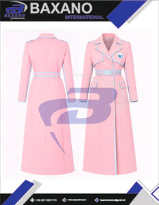 Manteau en laine de haute qualité pour femmes, style trench-coat ceinturé, long, pour membres de la sororité Jack And Jill Of America. - Product Image 6