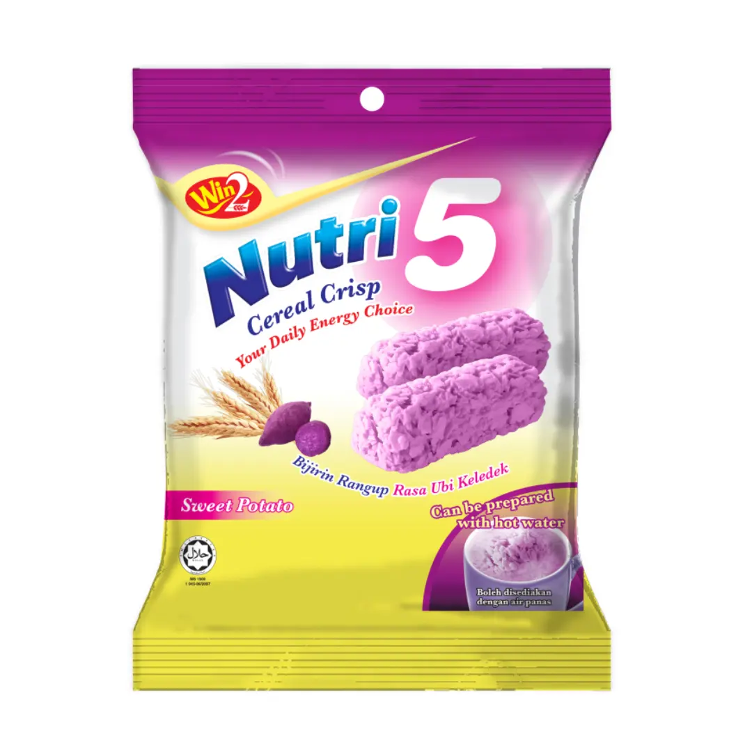 Casse-croûte aux céréales en gros, Win Win Nutri 5, céréales croustillantes, patate douce, 100g