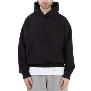 500GSM 600GSM Hommes Surdimensionné Épais Coton Lourd Cropped Boxy Blank Hoodie 2026 - Product Image 4