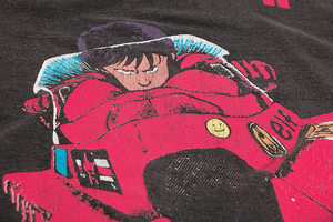 Camiseta Negra de Manga Corta con Cuello Redondo y Estampado del Personaje de Anime Akira para Hombre, Corte Regular, Algodón Jersey, Estilo Urbano - Product Image 5