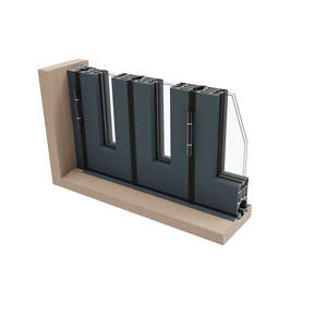 Profilés en aluminium série 80, 6063 T5, robustes, revêtement poudré, système de luxe, portes coulissantes et pliantes allemandes - Product Image 2