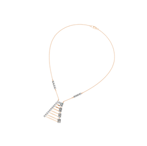 Lujo elegante collar de cadena de 16 pulgadas 14K 18K oro sólido Natural Esmeralda corte diamante colgante joyería fina para mujeres regalo perfecto - Product Image 6