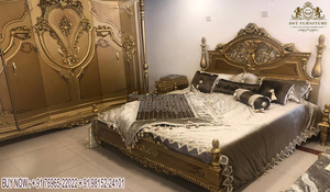 Muebles de Dormitorio y Cama de Estilo Griego Clásico, Decoración de Hogar de Lujo, Juego de Muebles de Dormitorio, Muebles de Dormitorio Tallados a Mano por Diseñadores - Product Image 5