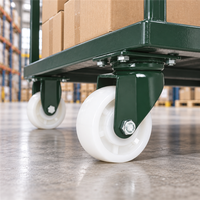 Fabricant de roulettes à roulement fluide 3 pouces 4 pouces 5 pouces en nylon PA, capacité de charge 350-450 kg, roulettes industrielles pivotantes et fixes
