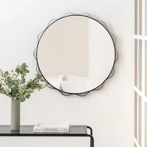 Étagère murale en métal faite à la main, moderne, artistique, écologique, à suspendre, pour chambre, salon, entrée, couloir, décoration intérieure, dorée - Product Image 4