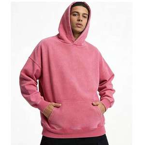 Sudadera con Capucha Verde para Hombre, Color Sólido, Algodón French Terry, Estilo Casual para Otoño, Corte Regular, Tejido de Punto, Manga Larga, Diseño con Bolsillos - Product Image 2