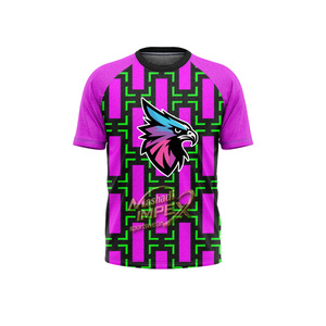 Mashadi IMPEX Ensemble de maillot de basketball sublimé rose vert avec logo Hawk, débardeur, short, sac à dos, tenue de sport unisexe pour adulte - Product Image 5