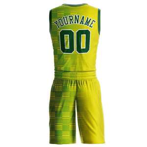 Ensemble d'uniformes de basketball profilés - Maillot en tissu mesh à col en V et short - Vêtements de sport respirants haute performance unisexe pour adultes personnalisables - Product Image 4