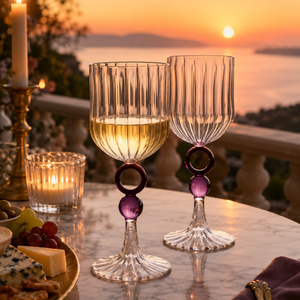Verres à vin colorés en borosilicate faits à la main de 200 ml, sans plomb, à pied, pour vin rouge et blanc, réutilisables, vente en gros - Product Image 5