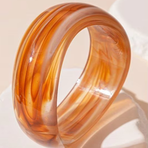 Pulsera de Resina Ecológica Hecha a Mano al por Mayor con Acabado Esmaltado, Opciones de Logotipo y Talla Personalizados - Marca Whimsy Art Craft - Product Image 2