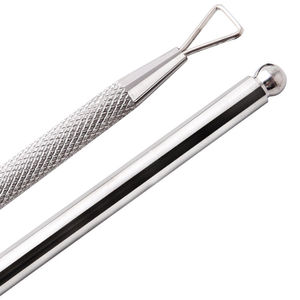 Cuidado Perfecto para Uñas: Empujador de Cutículas de Acero Inoxidable de Doble Punta de Alta Calidad y Duradero para Uñas de Manos y Pies - Product Image 3
